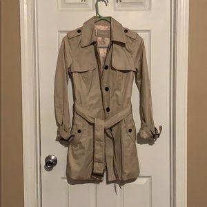 Banana Republic Factory Trench Coat Sz Petite XS